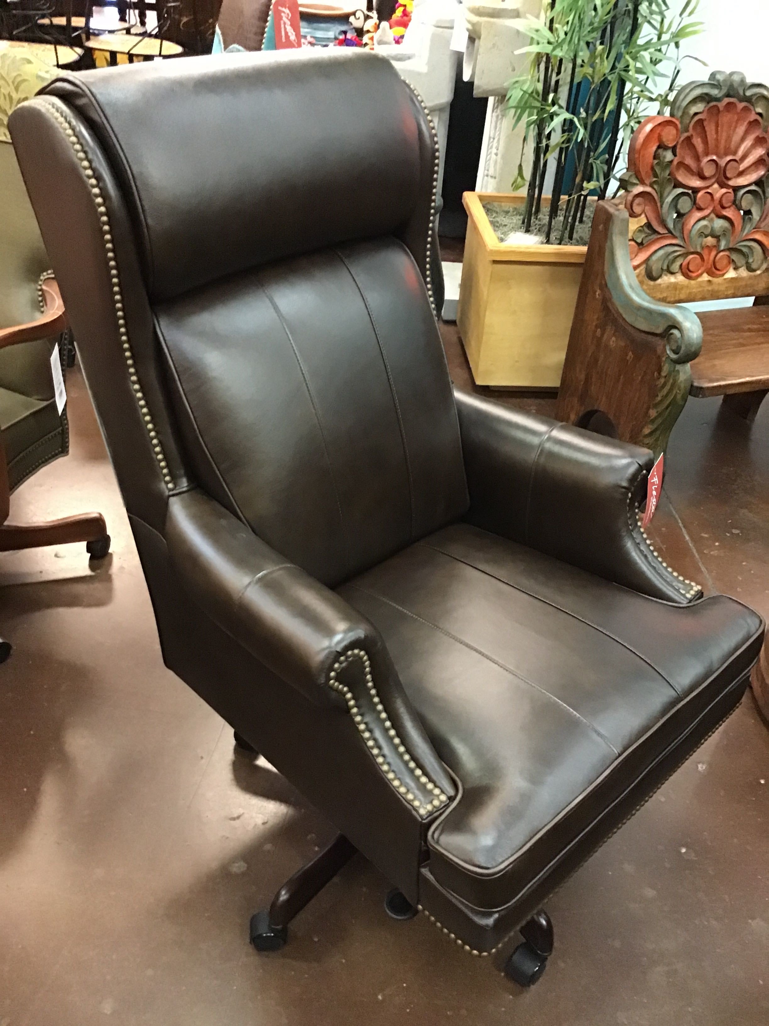 Desk Chair Power Leather