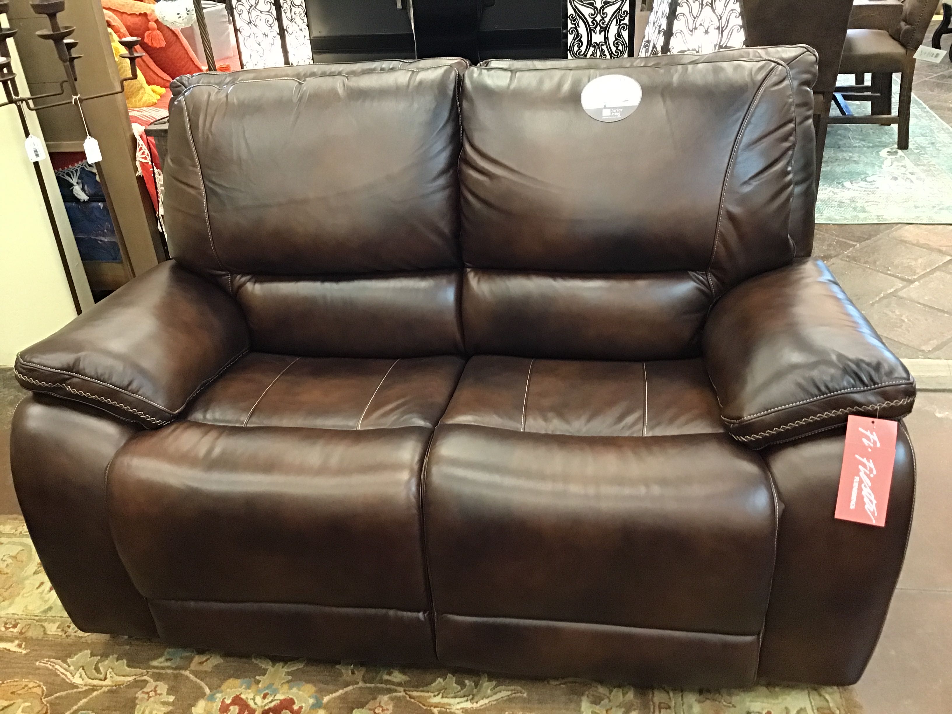 Loveseat Power Vail Burnt Sienna