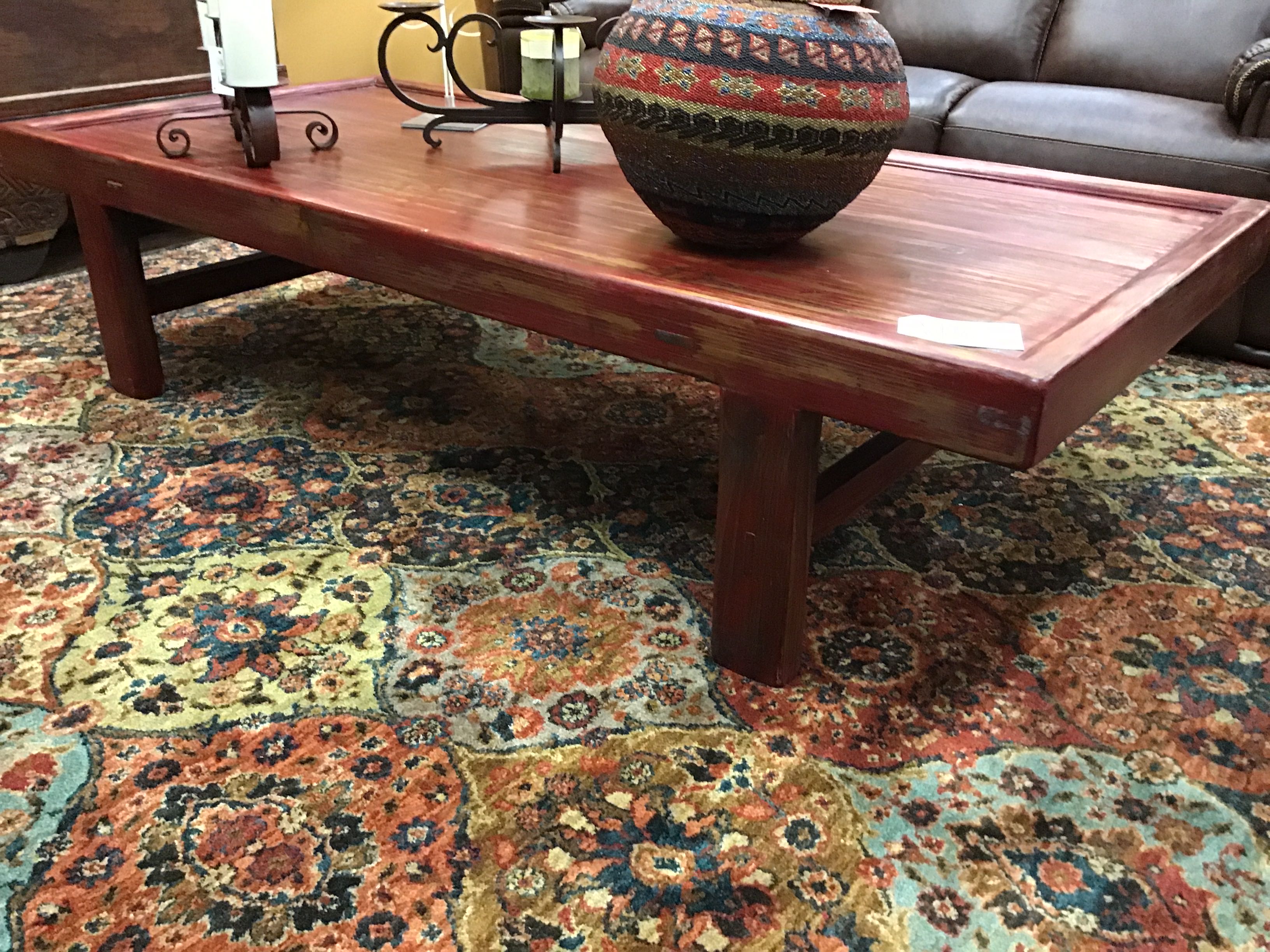 Coffee Table Large Wood Panel