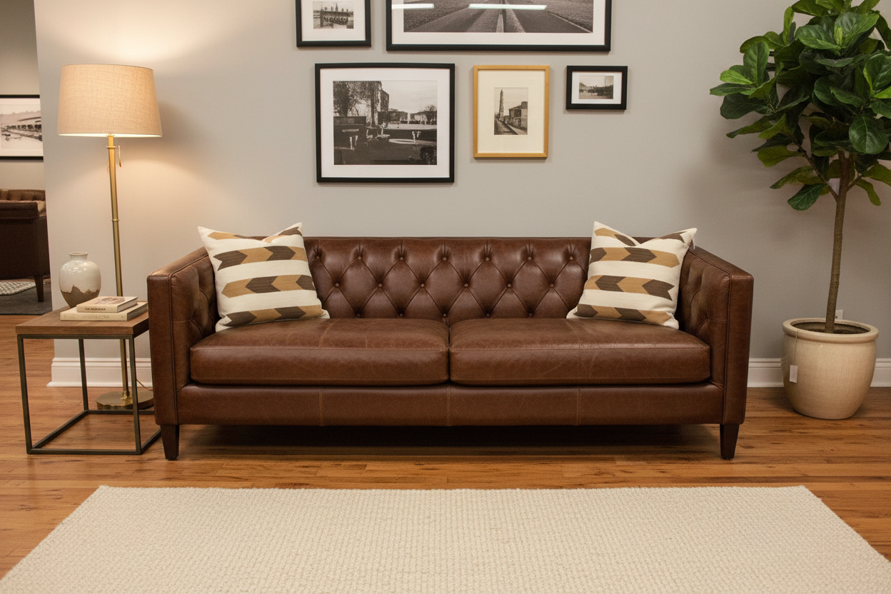 Cream & Brown Arrow Kilim Pillow
