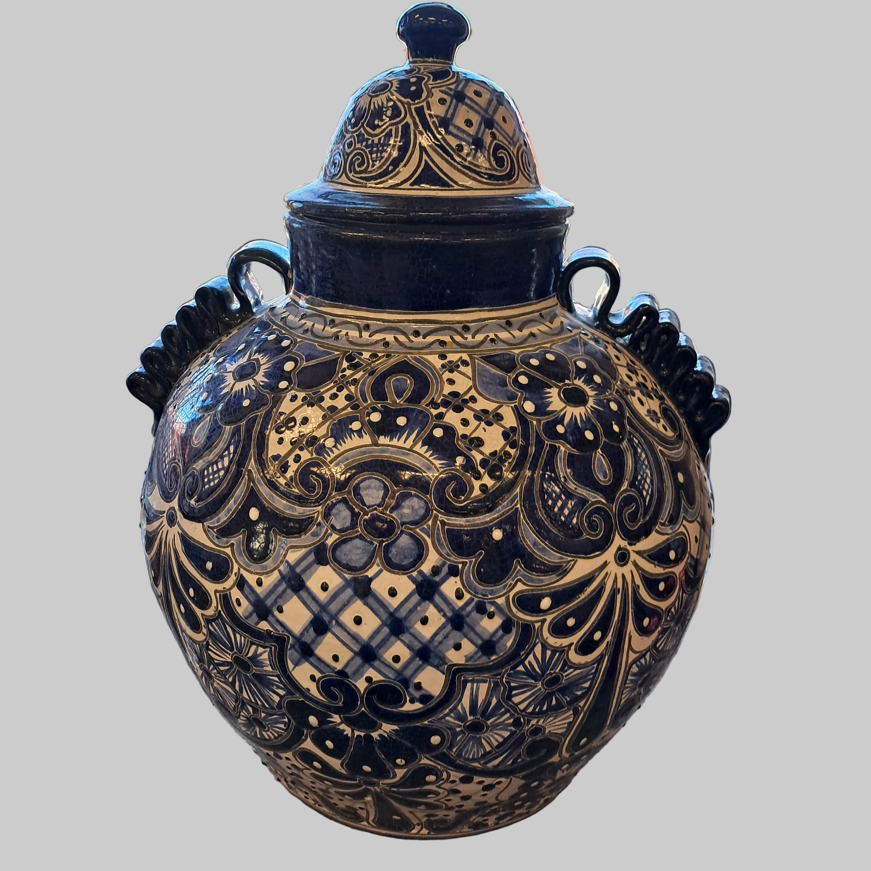 Talavera Jar With Lid Large