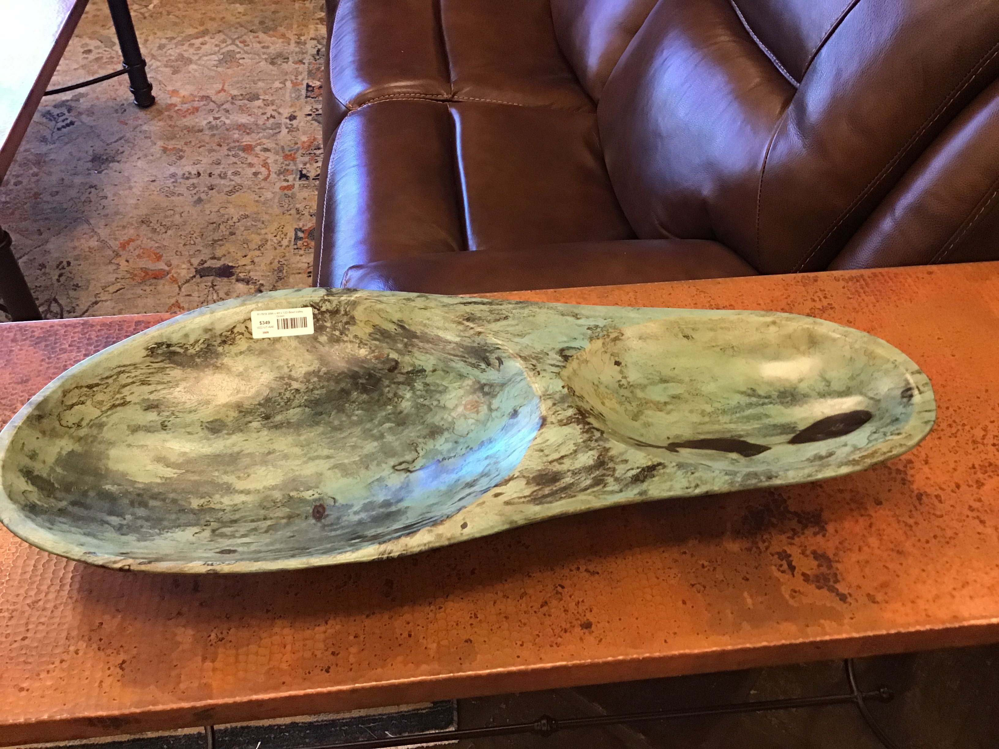 Bowl Valley Green 30W x 4H x 12D