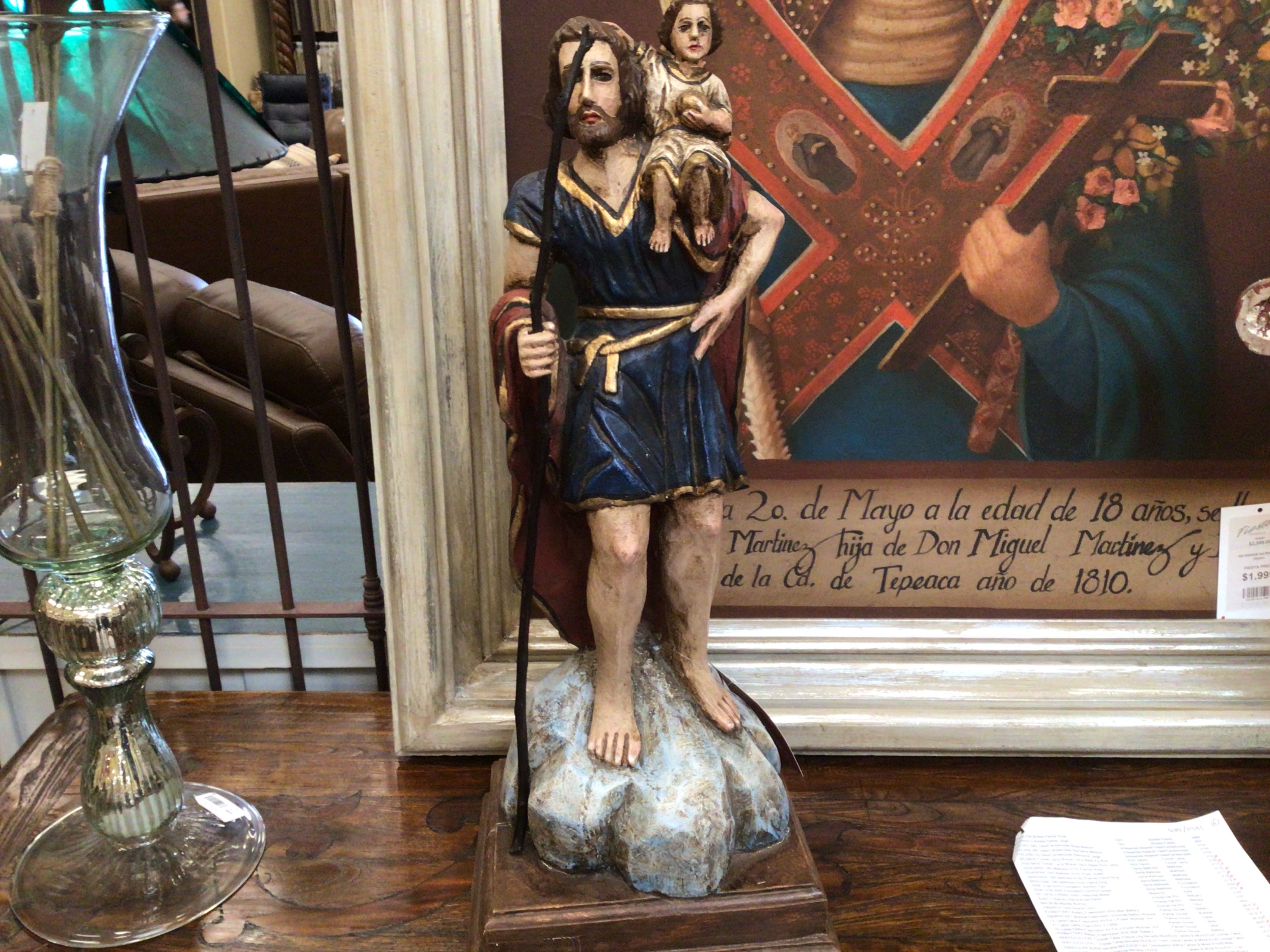 Statuary Handcarved Santo