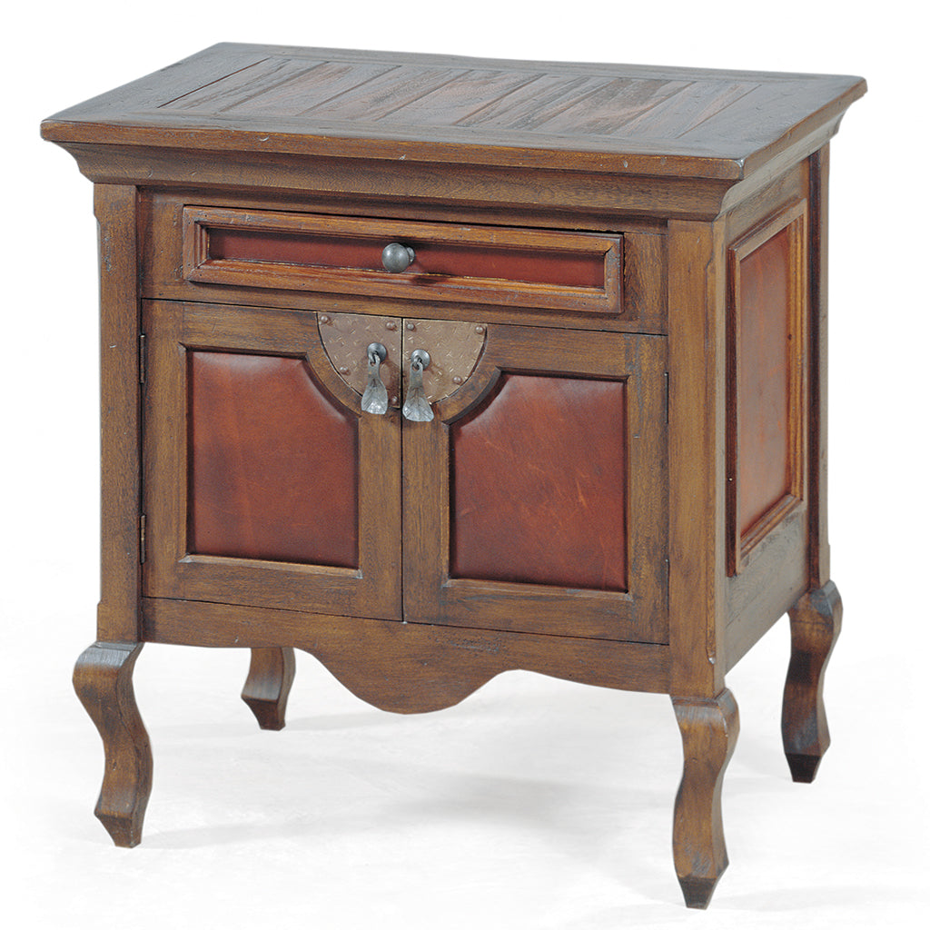 Francisco Nightstand Bedside Table Francisco Leather 32x22x30 DD/EB