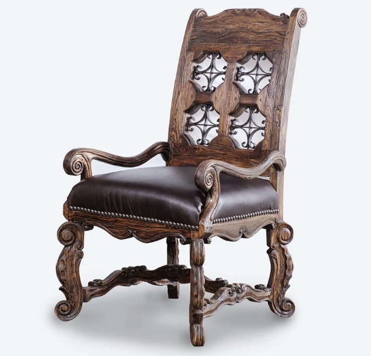 Iron Star Arm Chair with Dragonfly Legs
