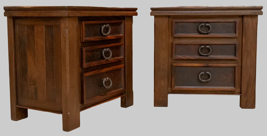 Nevada Nightstand Leather 30x20x28 DD/AC