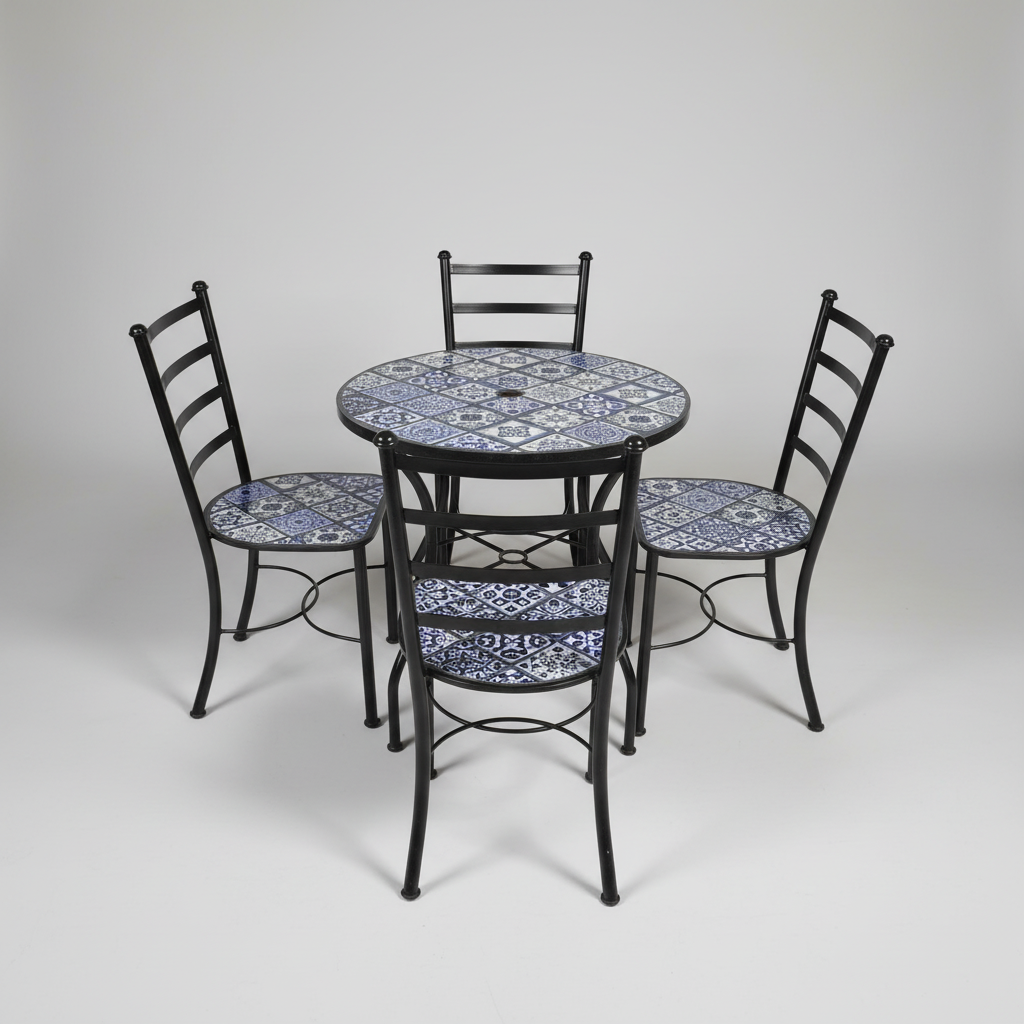 Talavera Tile Table & Chairs 5 Piece Set
