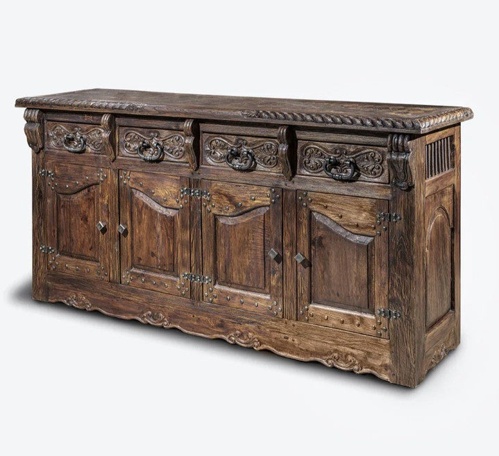 Studded Door Buffet 4 Doors
