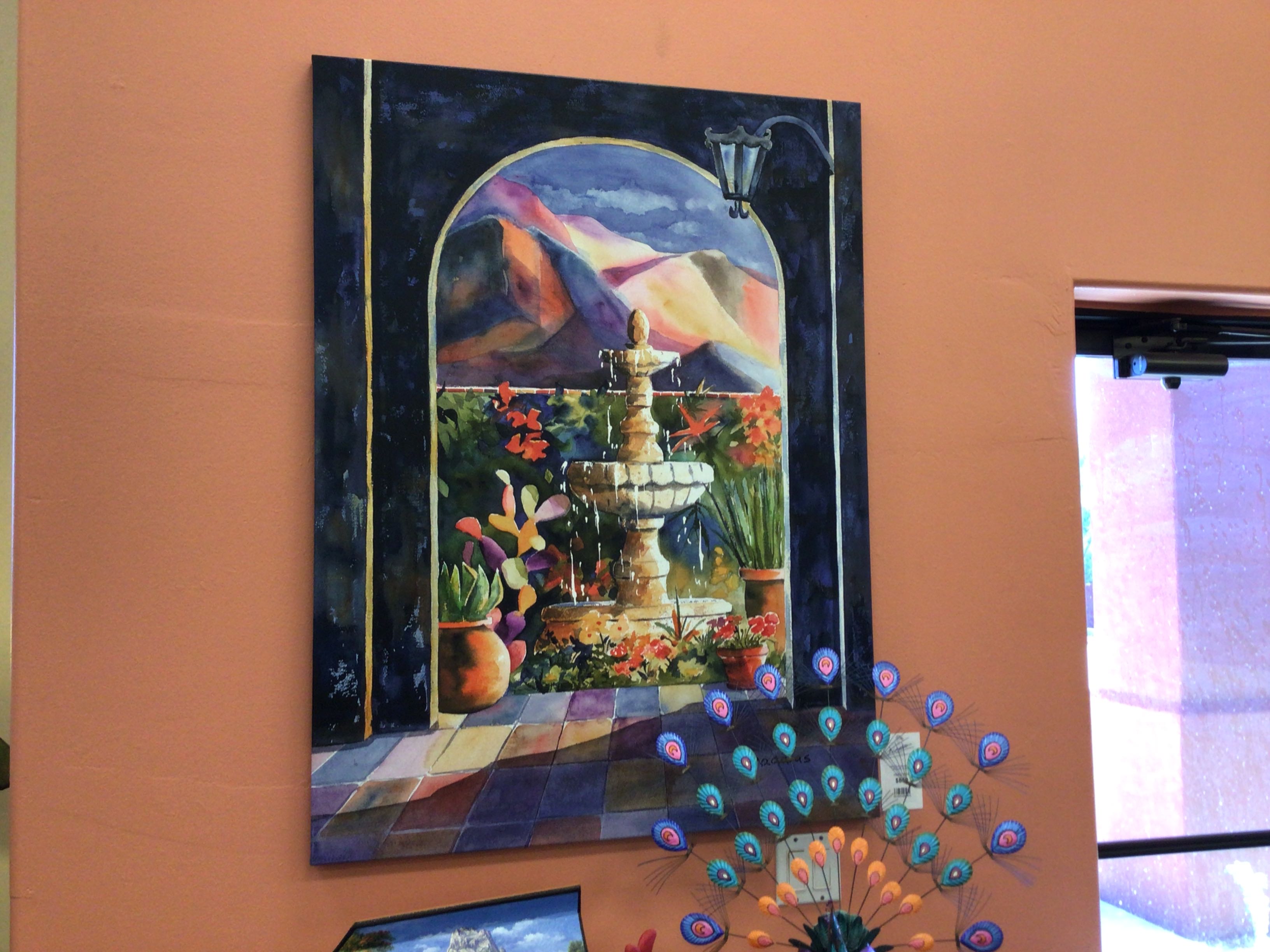 Art Hacienda Fountain 36X48