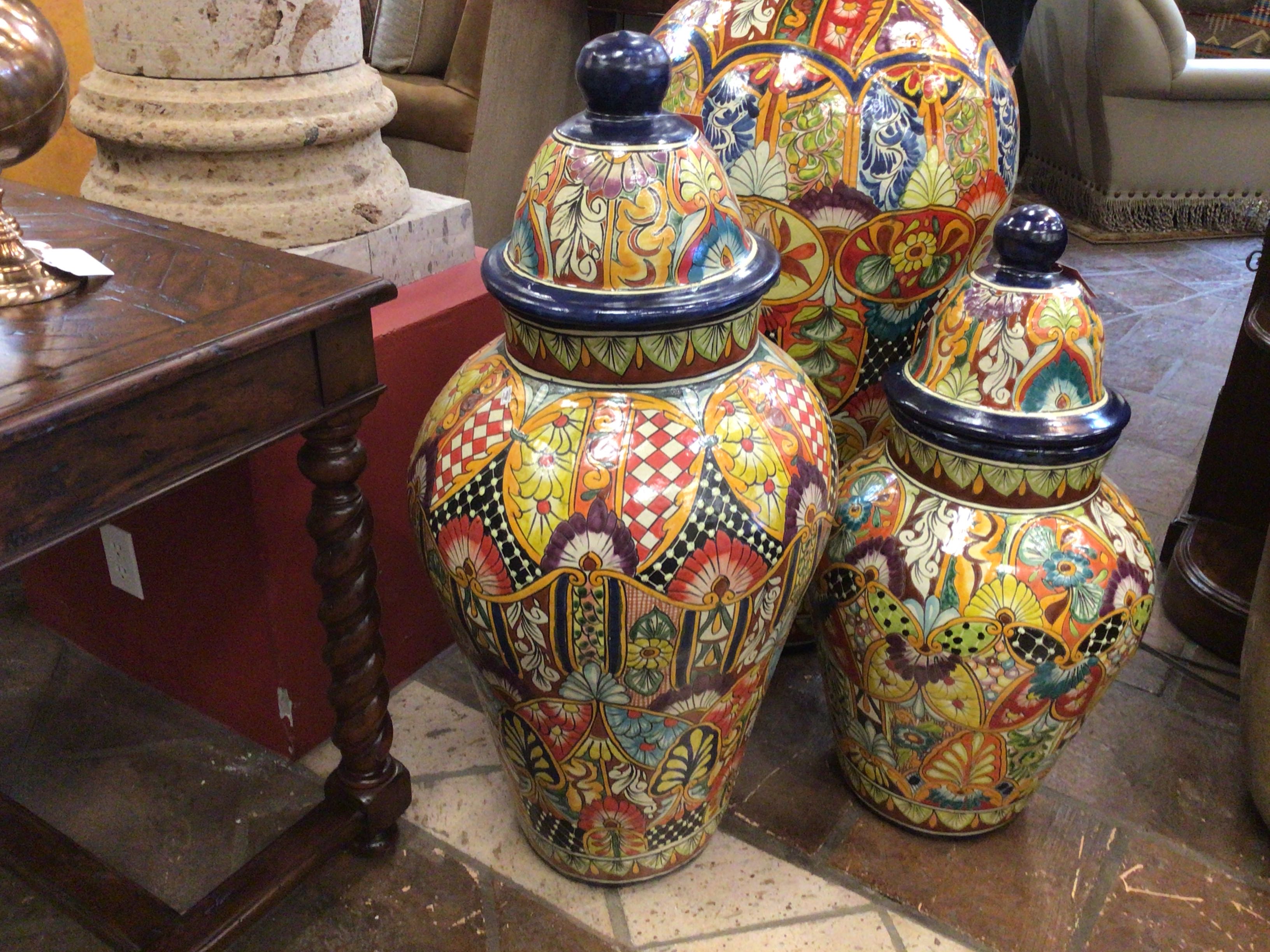 Talavera Jar Medium Colorful Jar