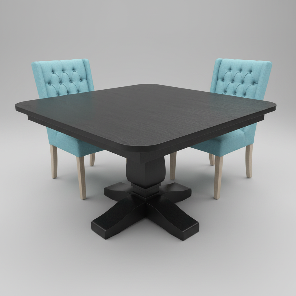 Dining Table Sterling Brown Maple 48X48