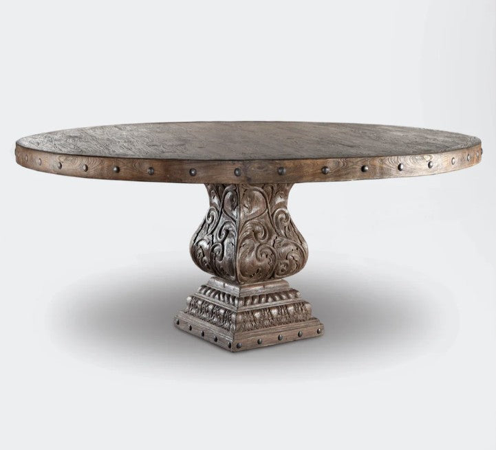 Dining Table Round Top Sacred Heart 72R