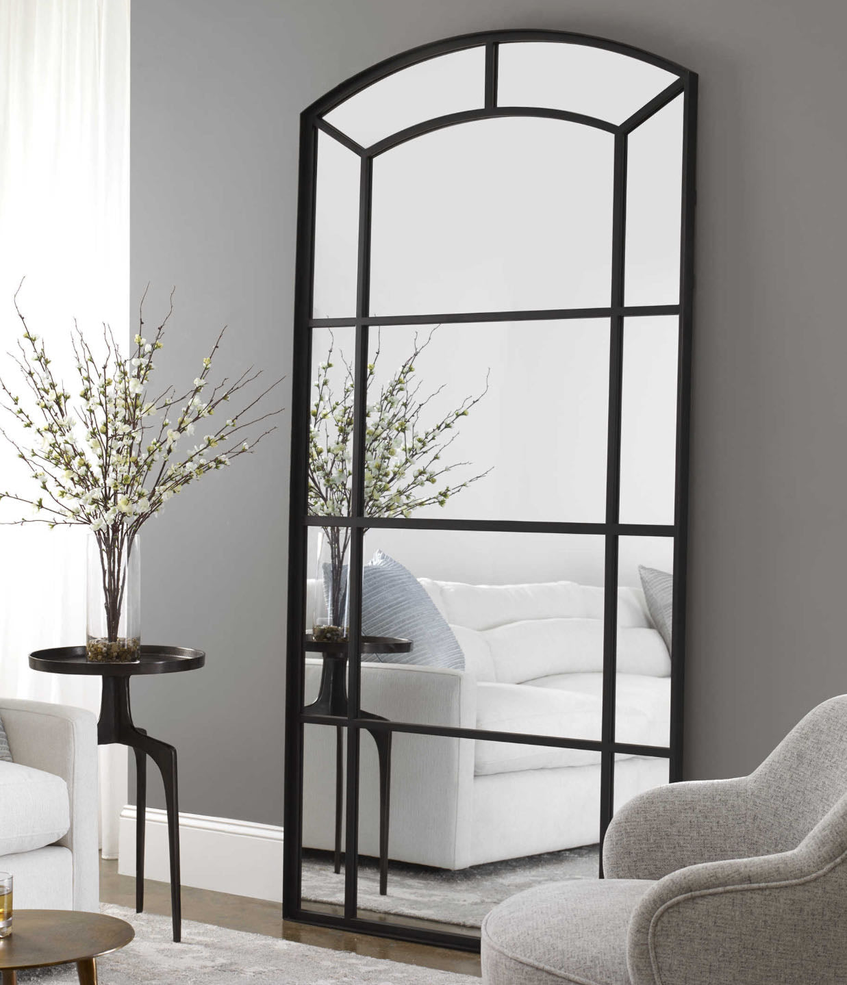 Mirror Camber Arch 42w X 82"h 2"d"