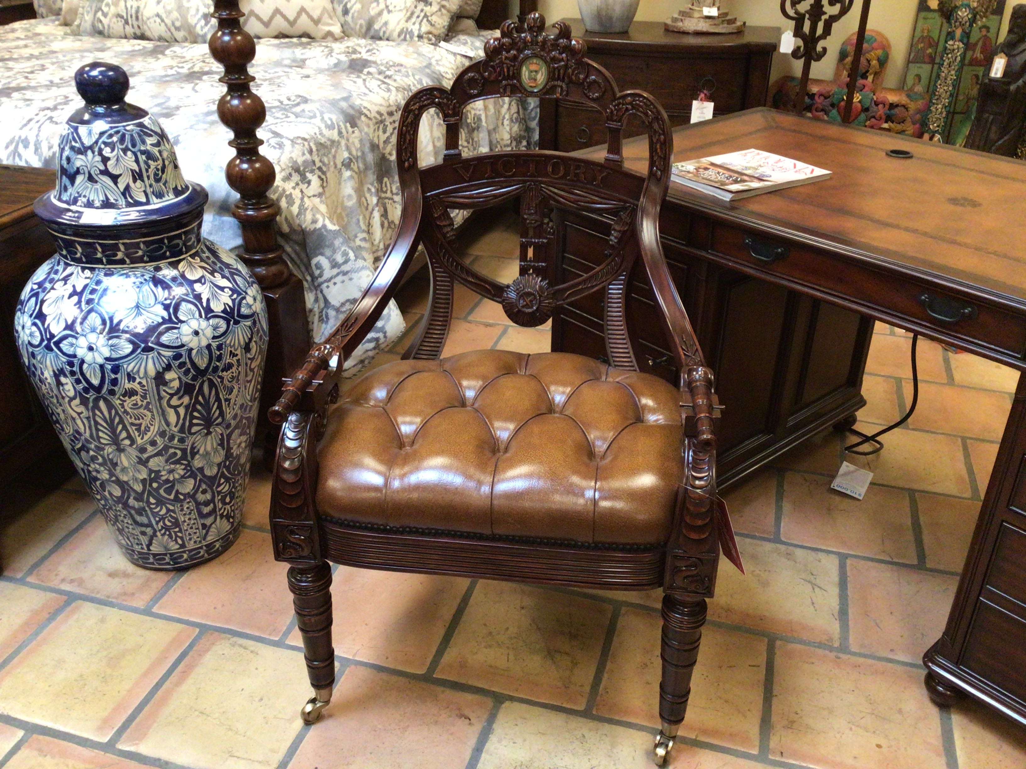 Althorp Collection Arm Chair Ad Victorian Library
