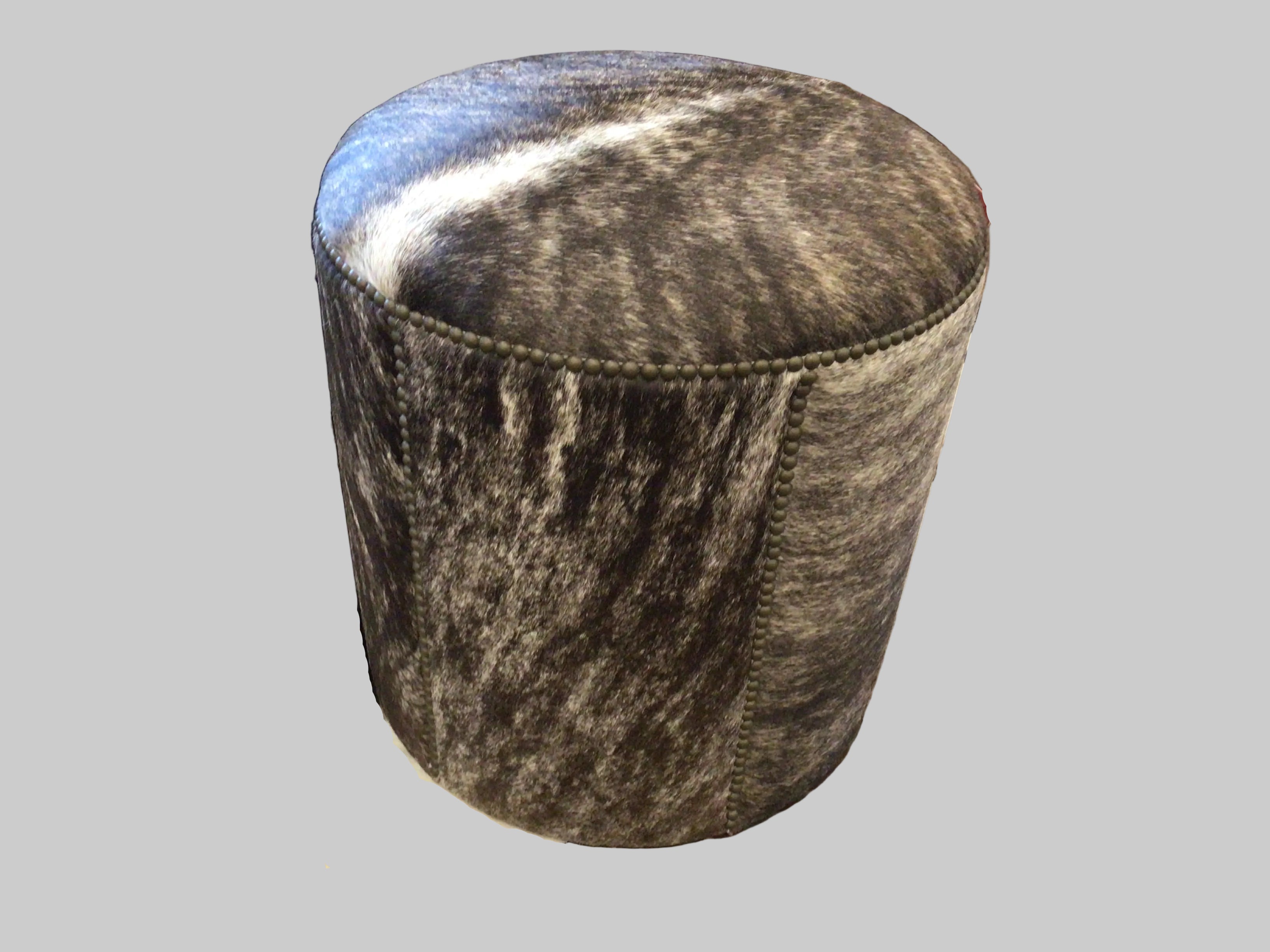 Ottoman Exotic Leather Recessed Casters