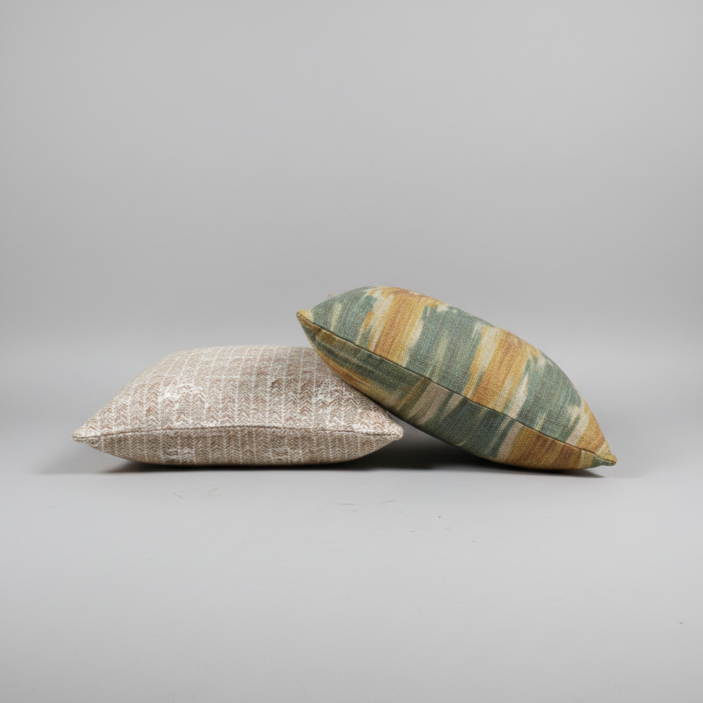 Terracotta & Sage Artisan Pillow Pair