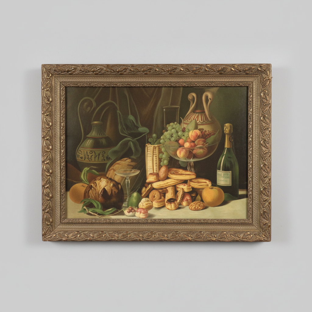 Antique Gilt-Framed Fruit Still Life, Circa 1850