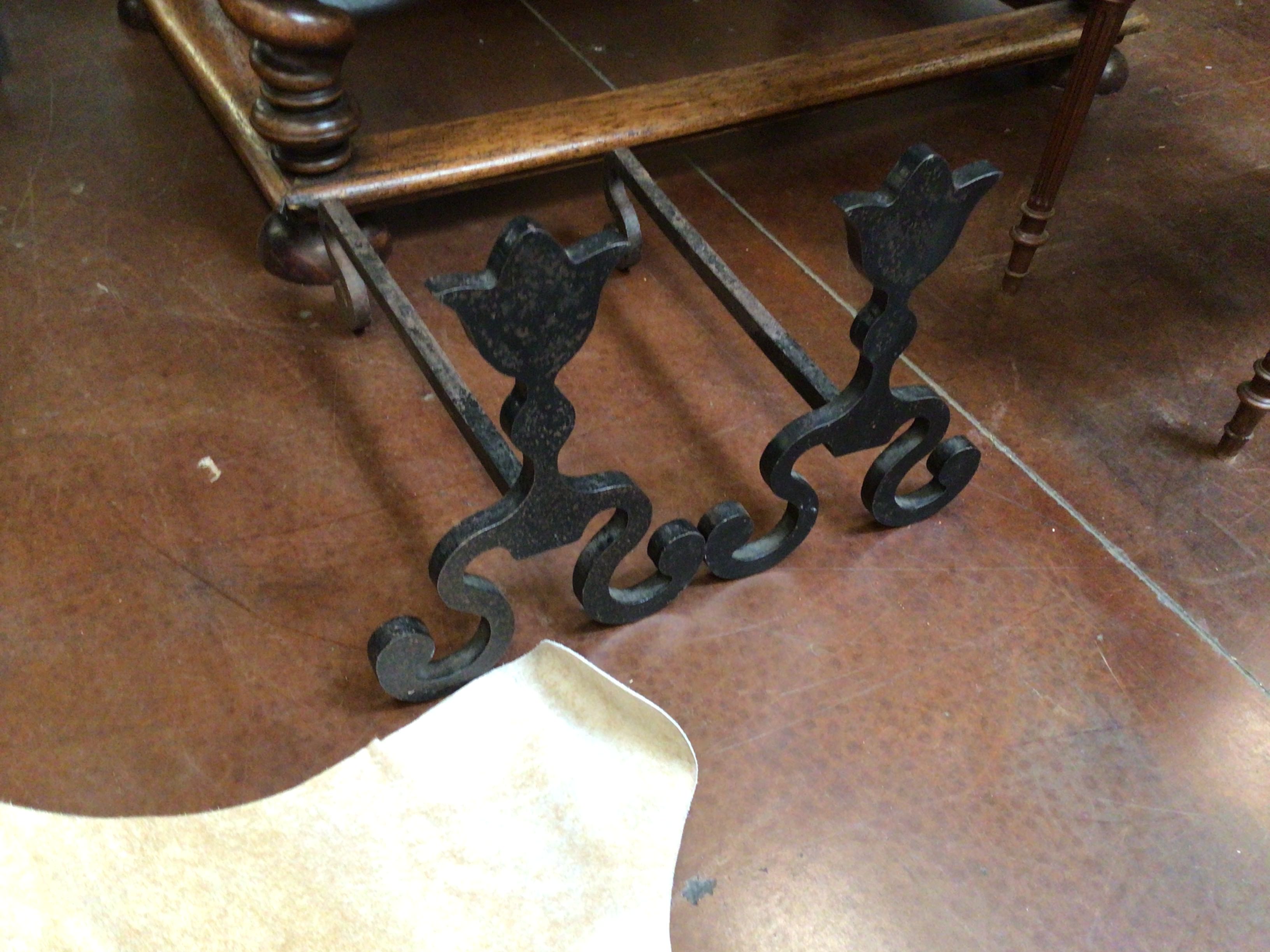 Andirons Pair Of Andirons