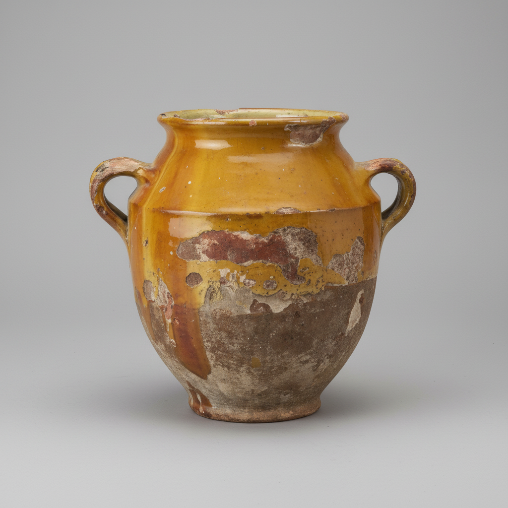 Pot Circa 1900 Antique Confit Pots South West France