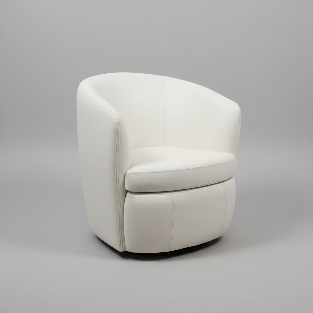 Swivel Club Chair Barolo Snow