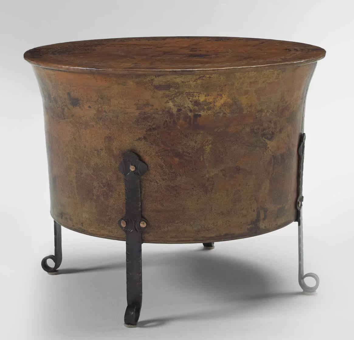 Table Copper Cauldron