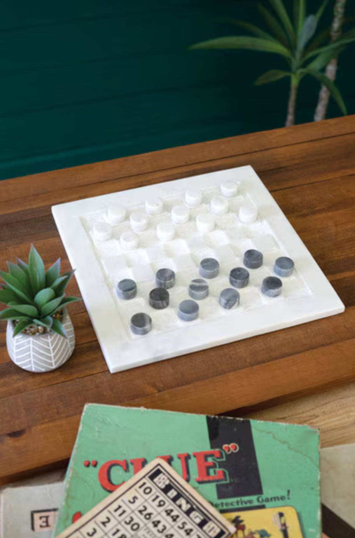 Checkers Marble Checkers