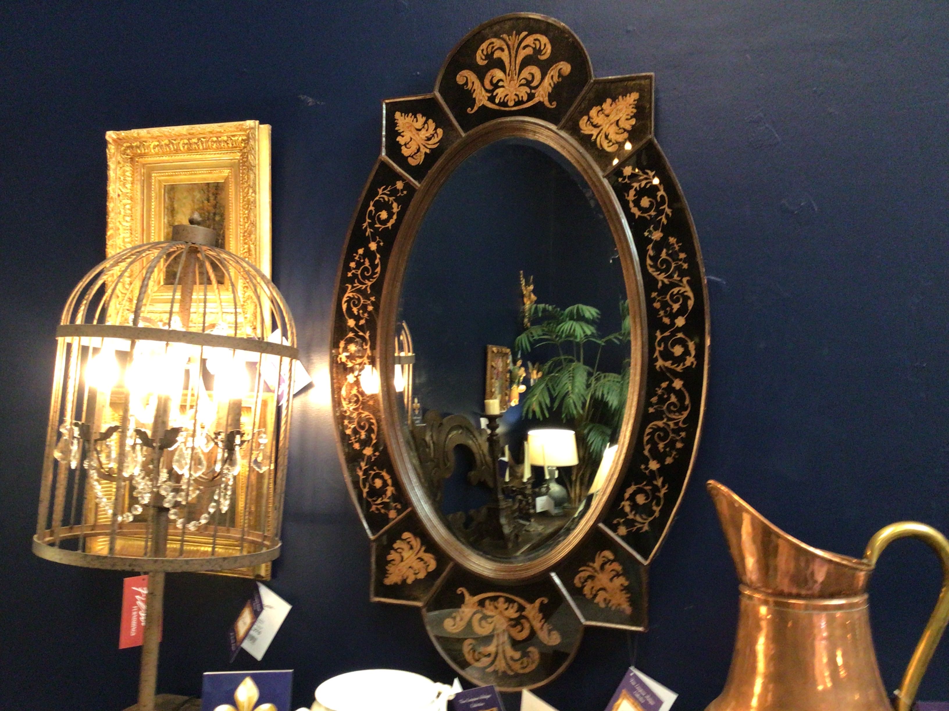Mirror Reverse Glass Oval