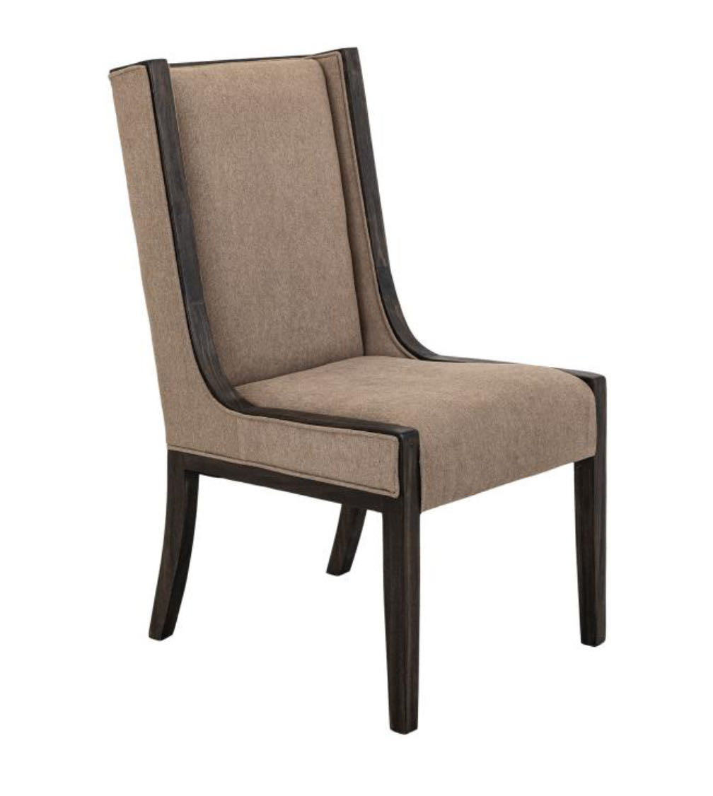 Dining Chair Upholstered Wood Frame W/high Backrest