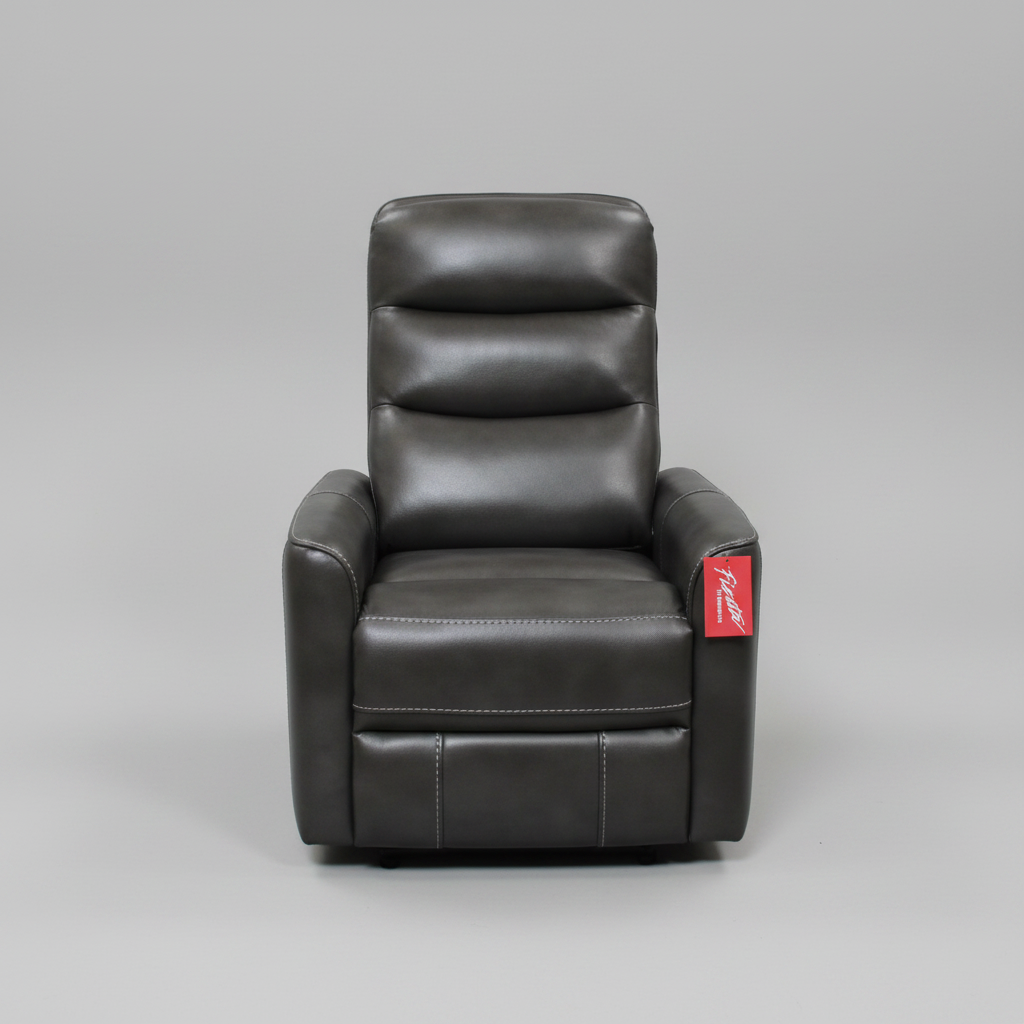 Swivel Glider Recliner Manual Briston Brown Leather