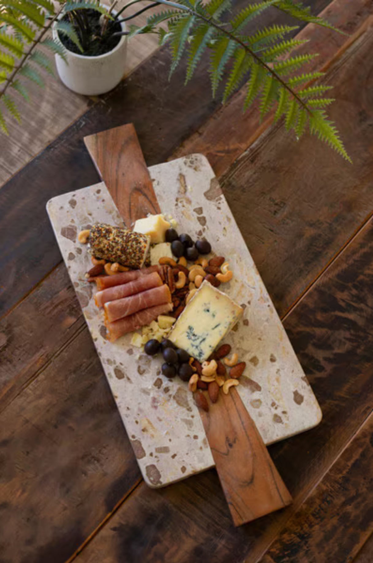 NNAV1016 Accessory Marble & Acacia Cheeseboard