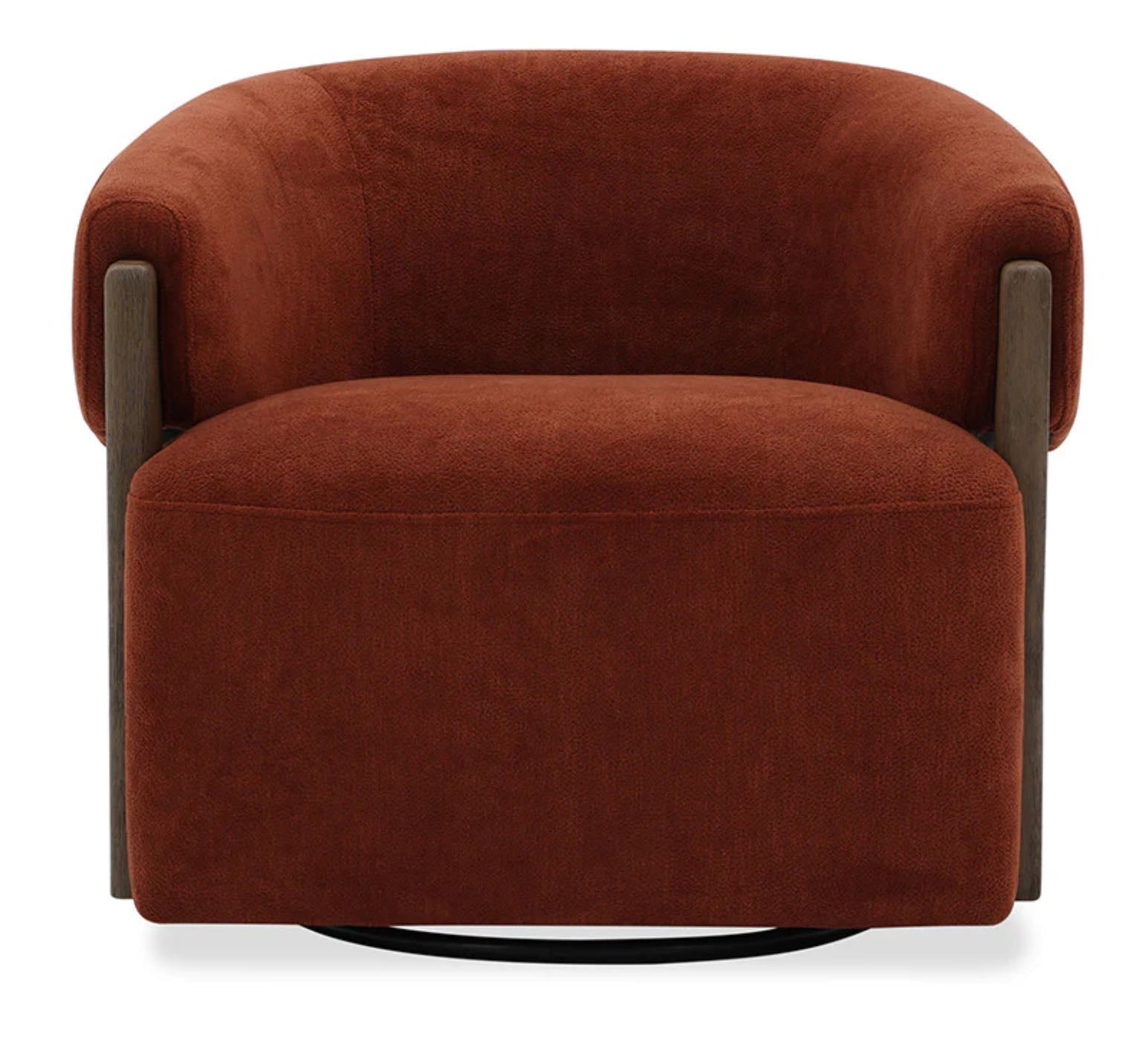 Swivel Accent Chair Finley Island Rust