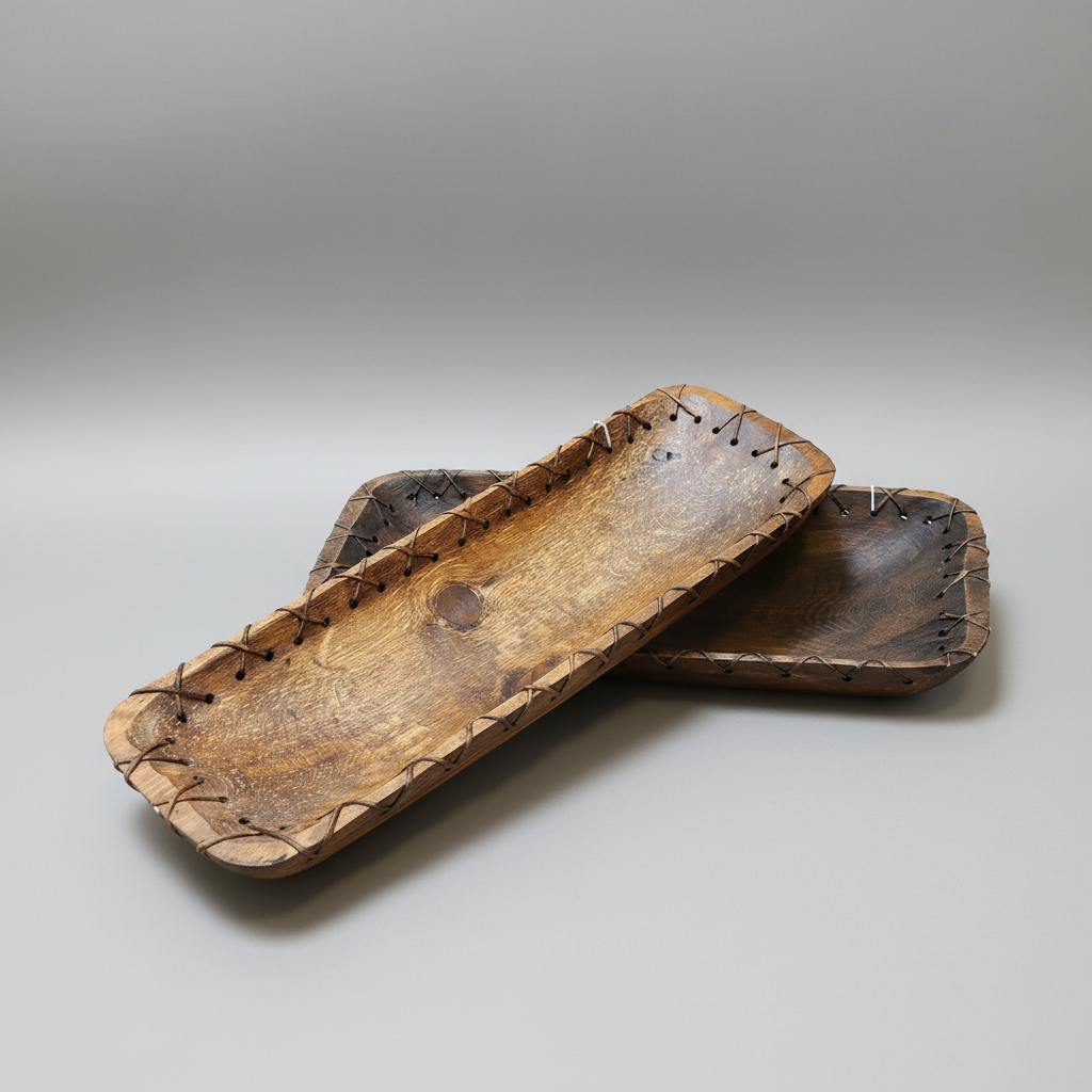 Wood Bowl Laced and Waxed