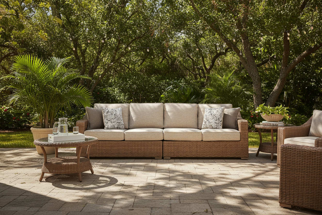 Loveseat 2 Piece Right Arm/Left Arm Beige Lake Heights