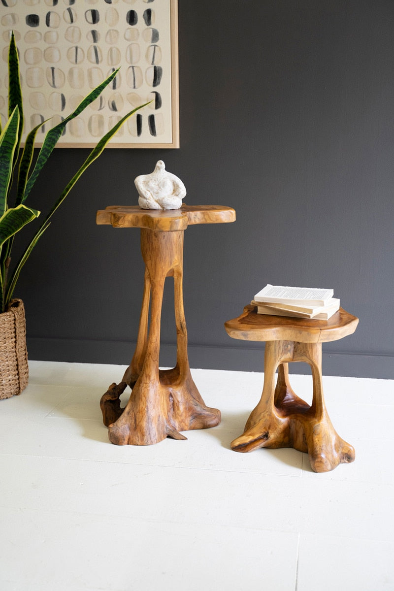 Teakwood Tables (Set of 2)