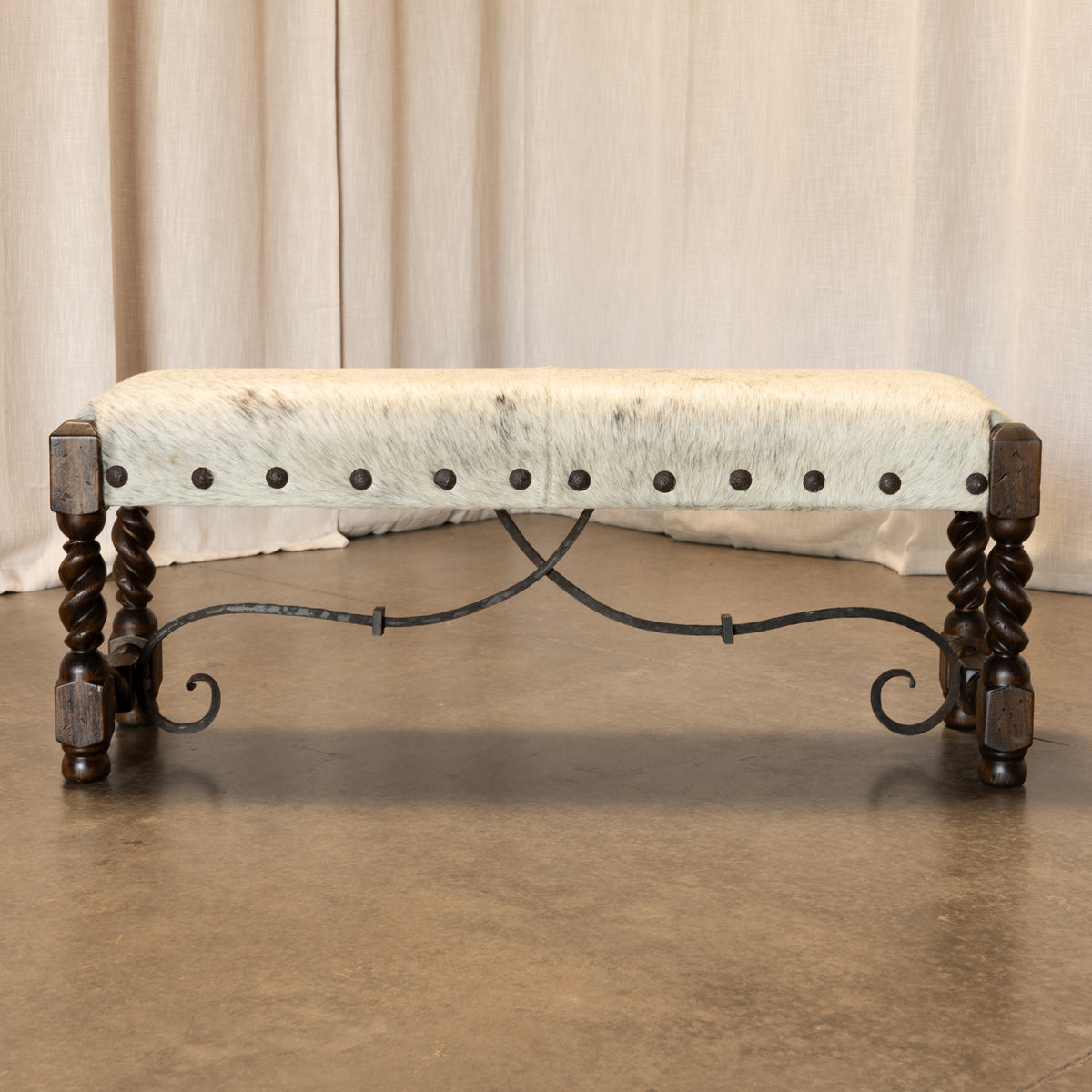 Rafaela Cowhide Bench
