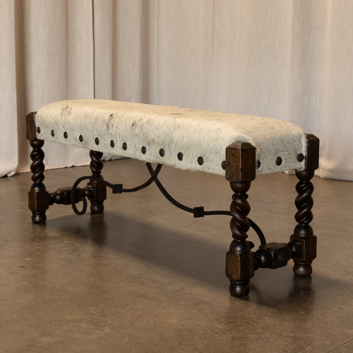 Rafaela Cowhide Bench