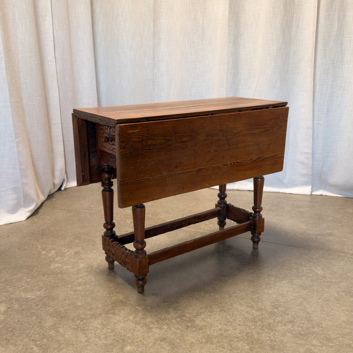 Circa 1850 Antique French Folding Farmhouse Table