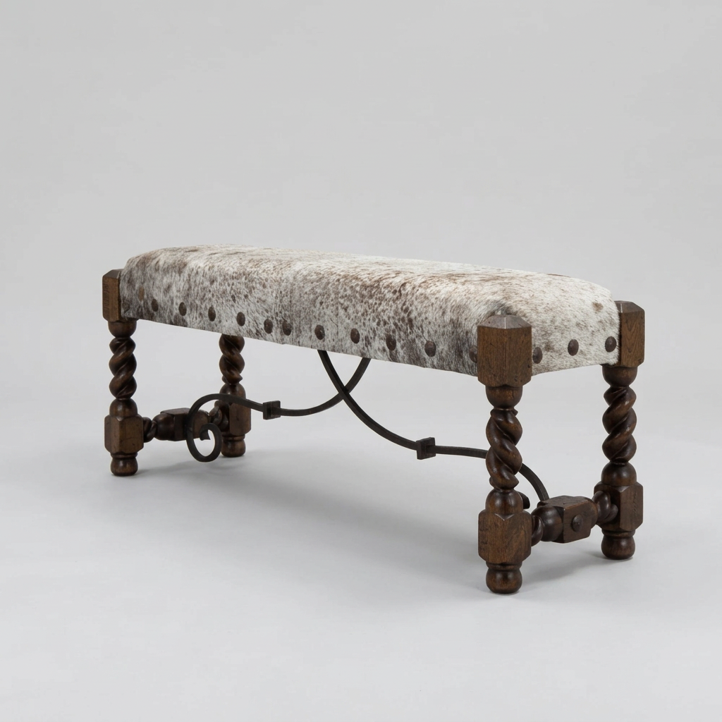 Rafaela Cowhide Bench