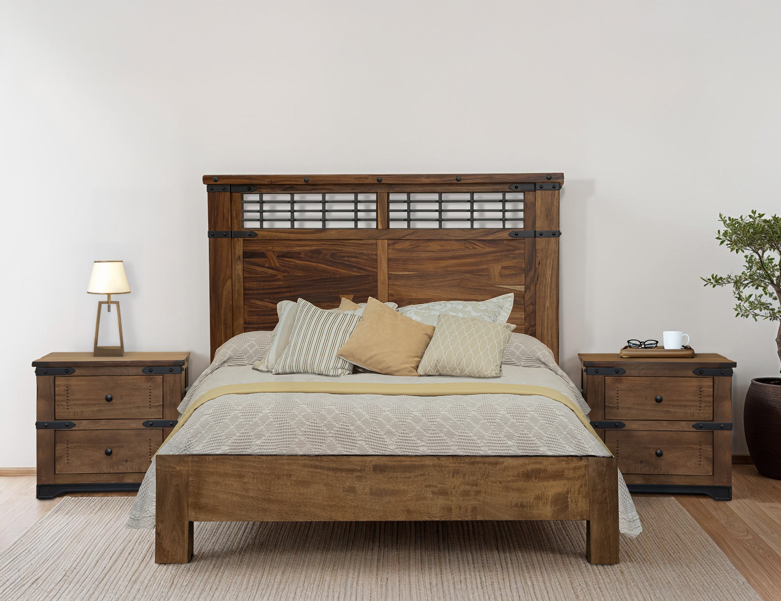 Parota Nightstand 2 Drawer