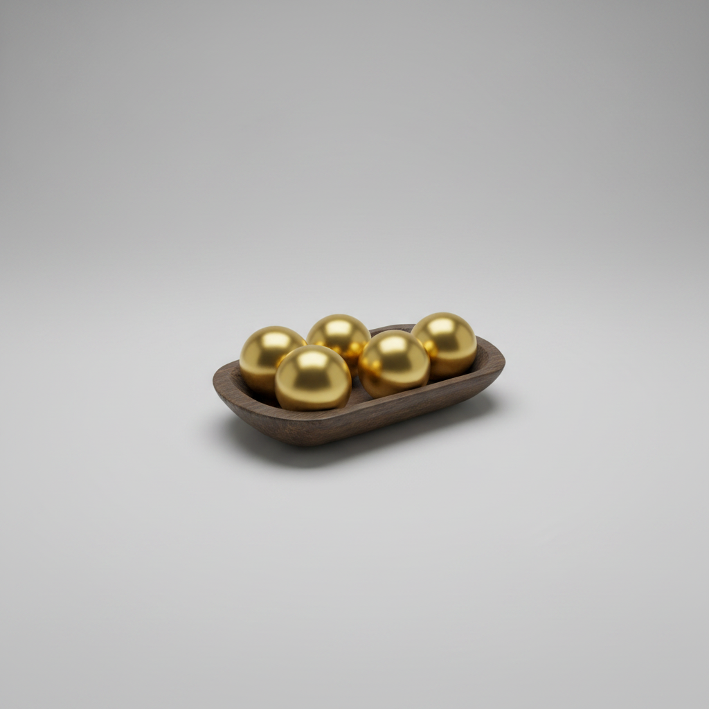 Accessory Glass Ball Small Gold