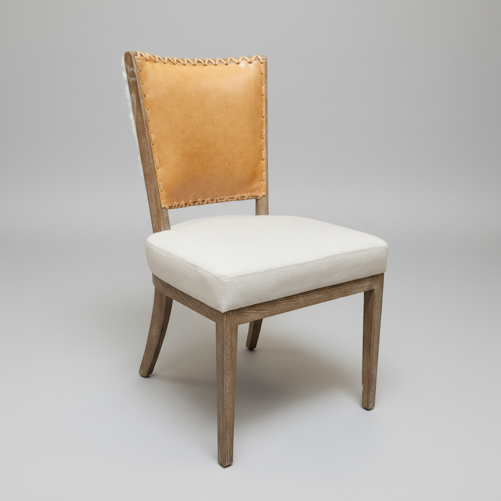 Chair Lina Leather & Linen