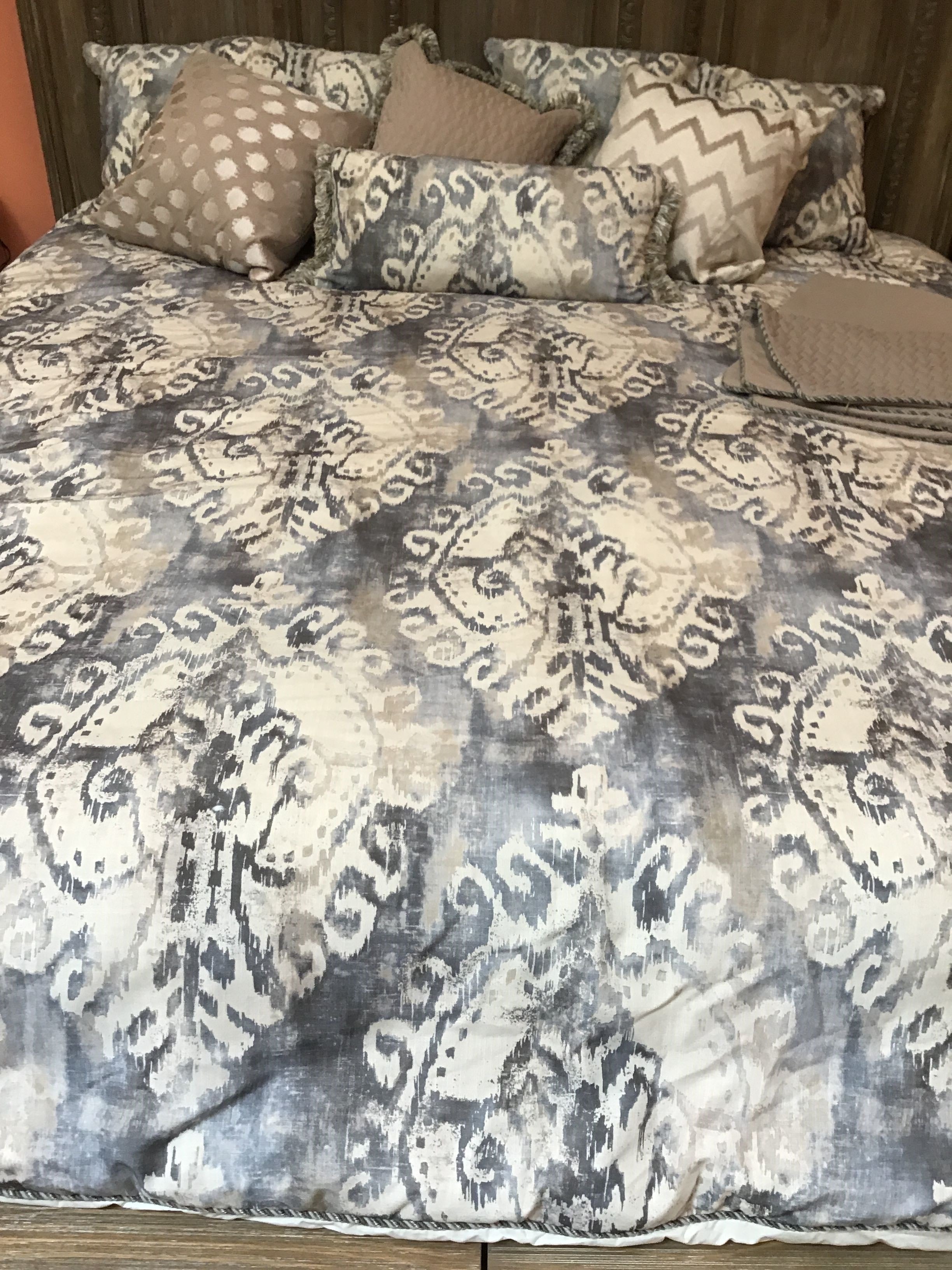 Bedding Set Miramar King 10pc Smoke