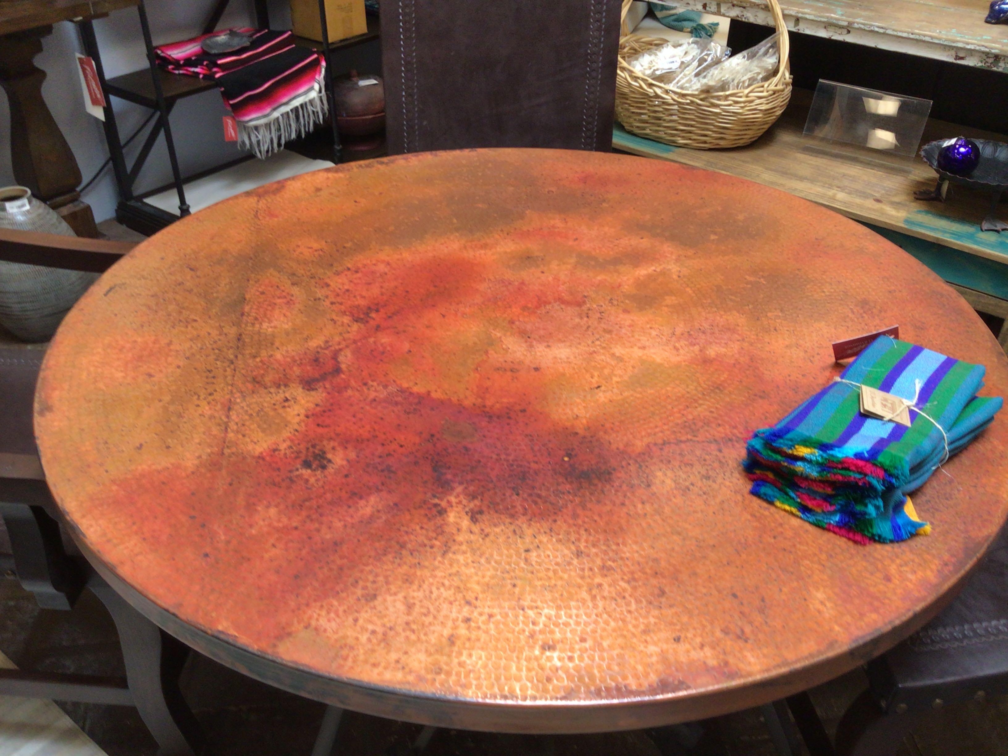 Table Top Only Round 54" Copper