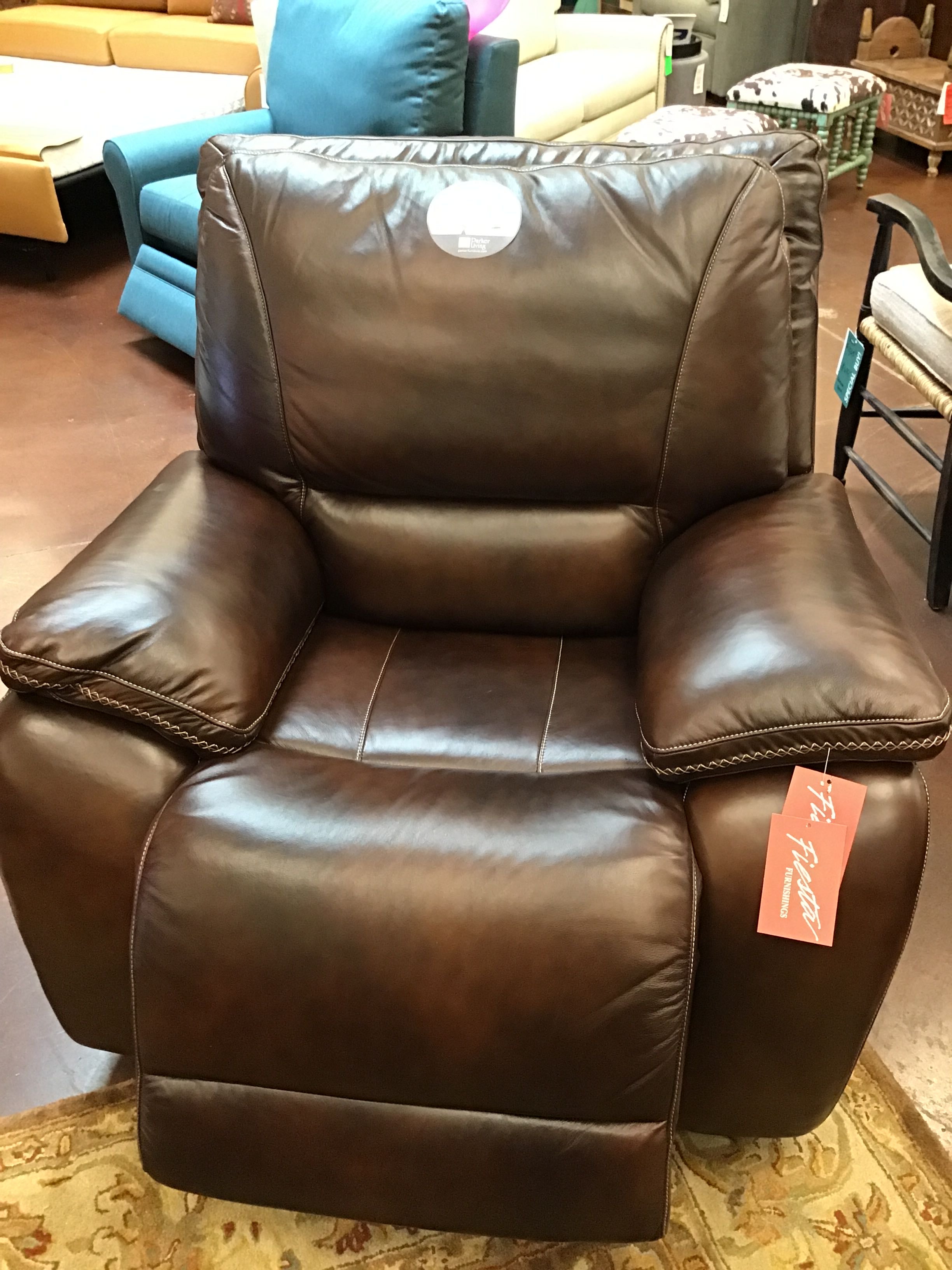 Recliner Power Vail Burnt Sienna