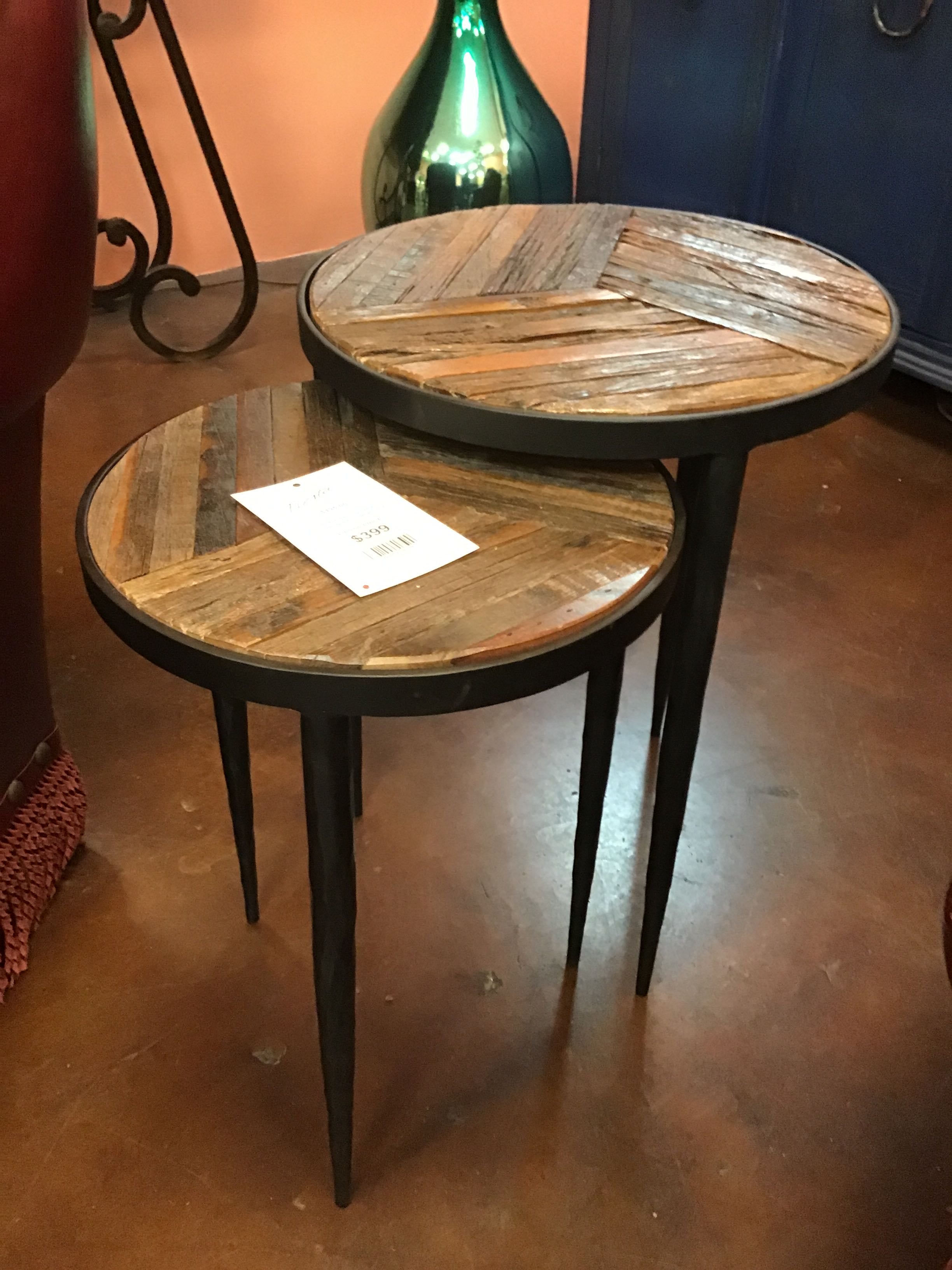 Nesting Table Chairside Round Crossing the Underground