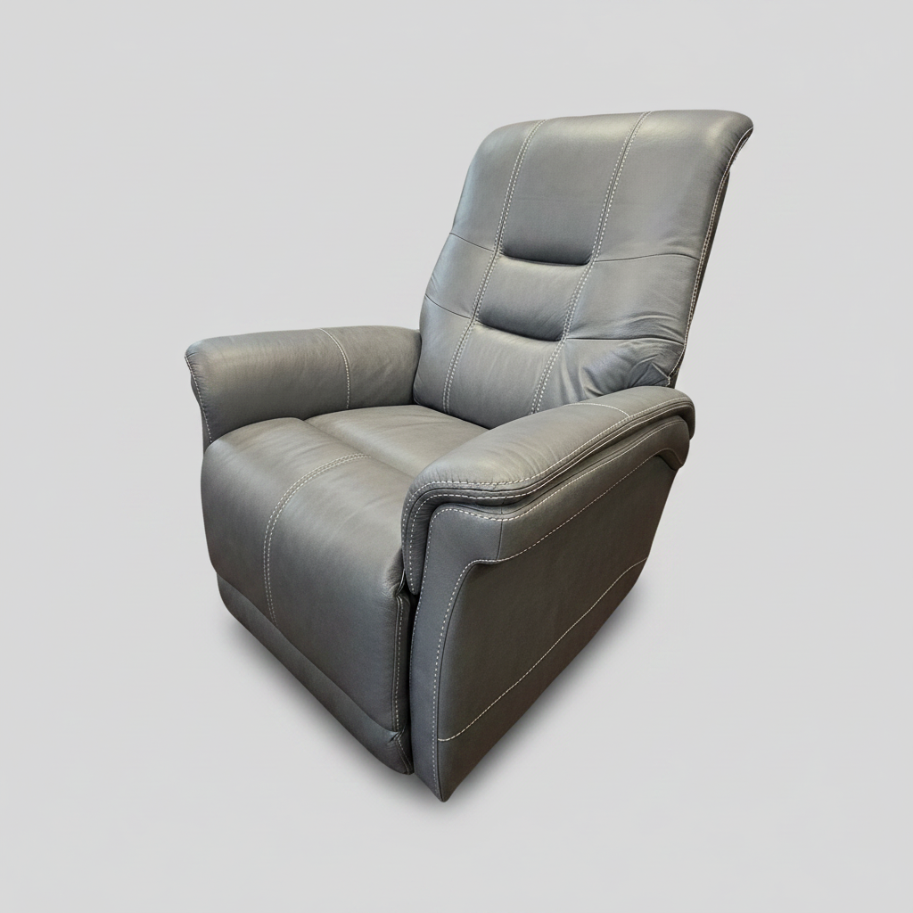 Power Cordless Swivel Glider Recliner Powered By Free Motion Carnegie - Verona Azure