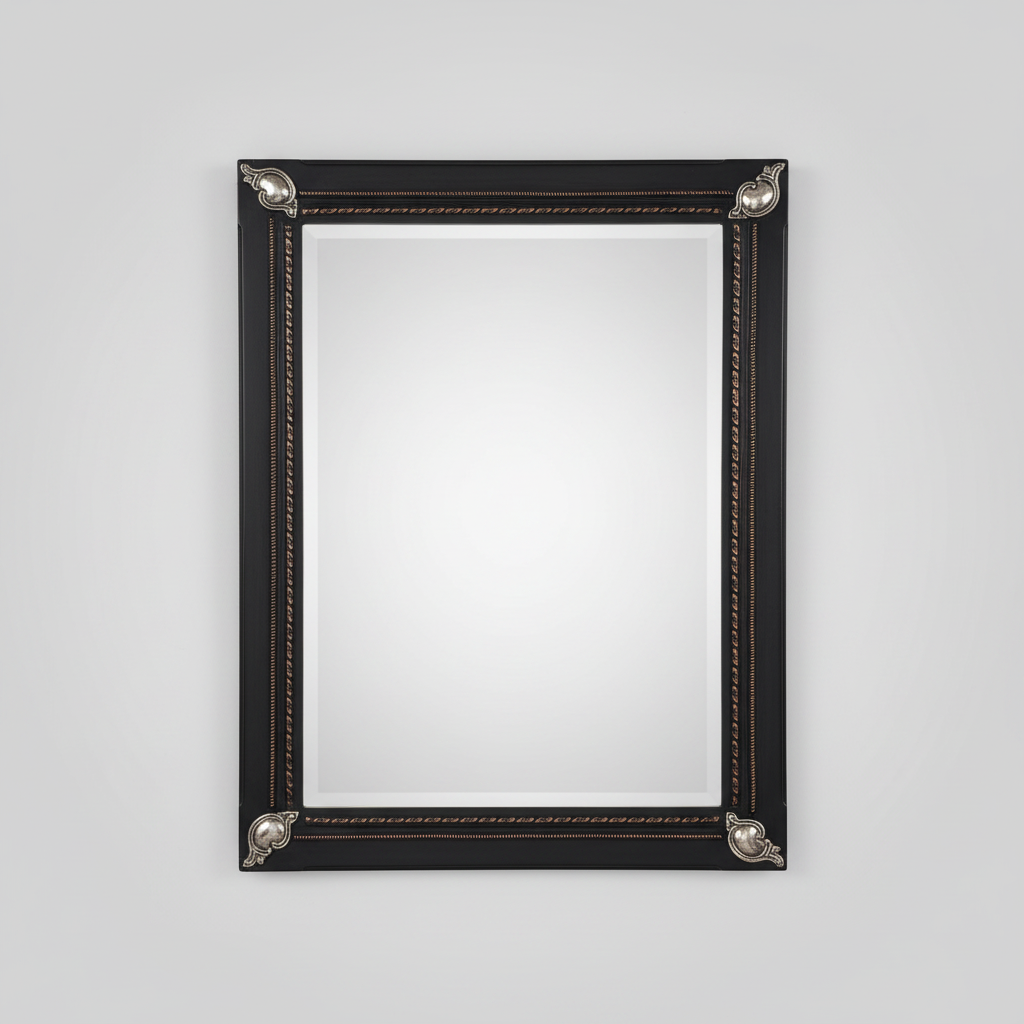 Mirror Angosta Medium Silver & Copper 26X32