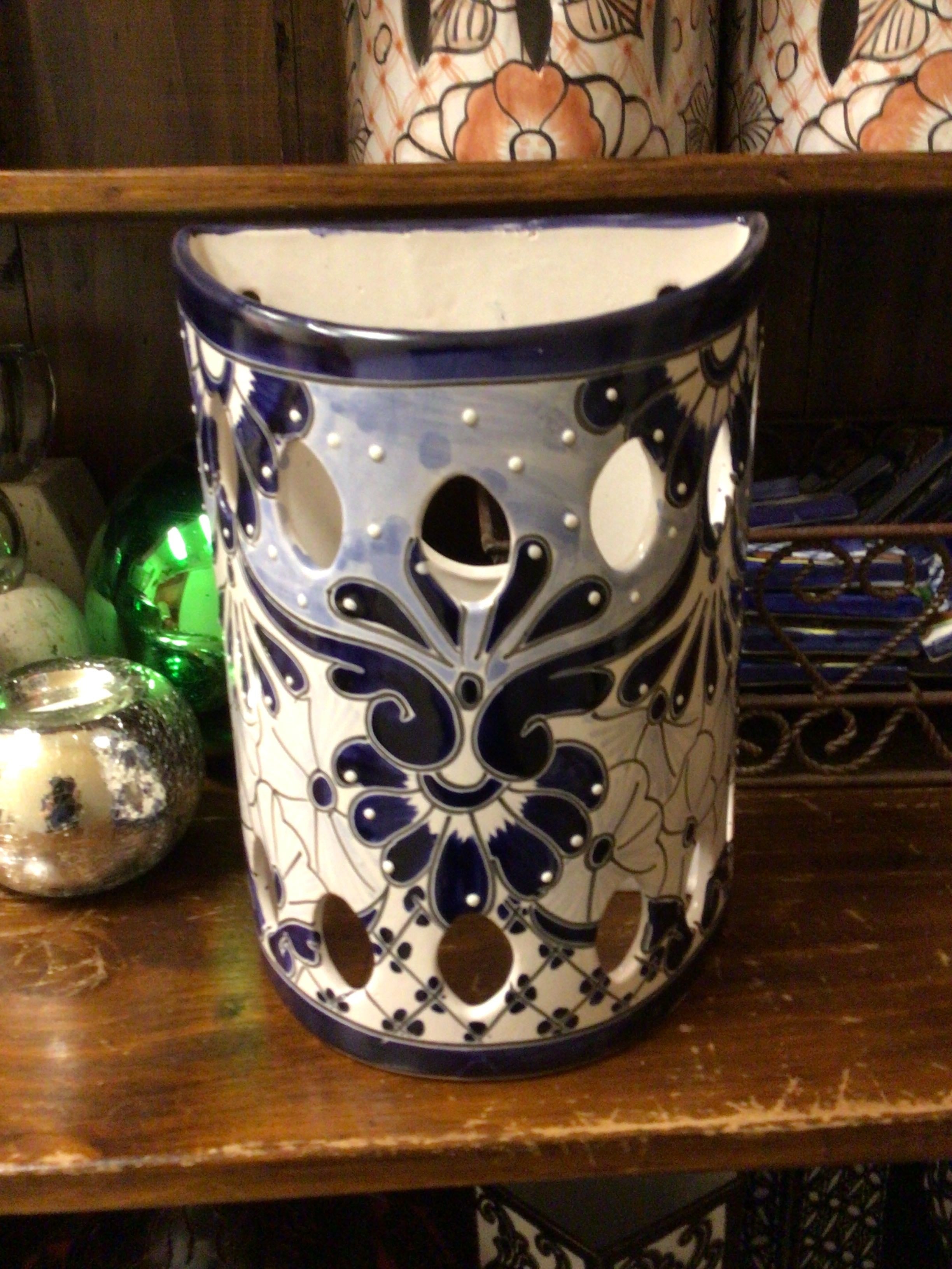 Talavera Sconce Blue & White