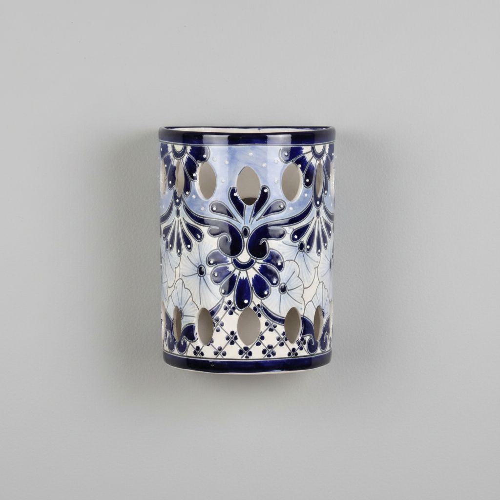 Talavera Sconce Blue & White