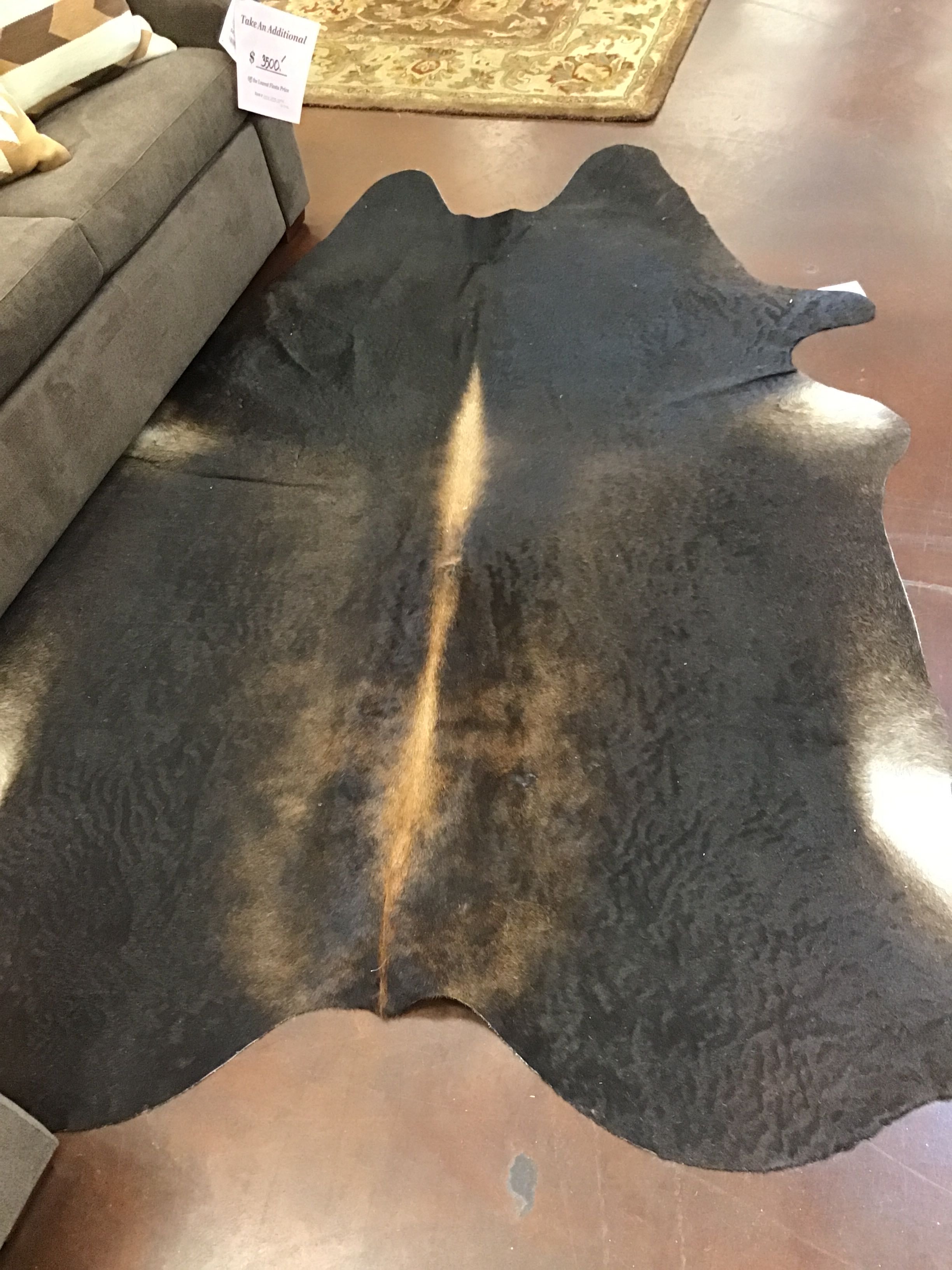 RUG Finished Cowhide Hair Small Mix